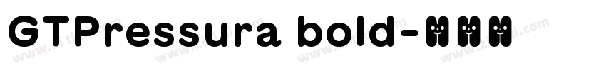 GTPressura bold字体转换 GTPressura bold字体转换